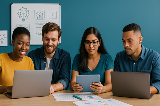 AI Works team of coaches supporting learners and professionals